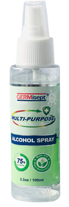 Pallet of Germisept Multi-Purpose Alcohol Spray (3.3 Oz.) (864 Bottles)