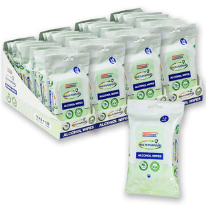 Pallet of Germisept Multi-Purpose Antibacterial Alcohol Wipes (15 Count) (3600 Packs)