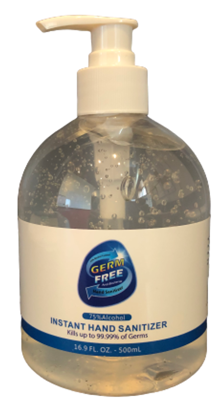 Germ Free Hand Sanitizer Gel 16.9 oz In Pump Bottle